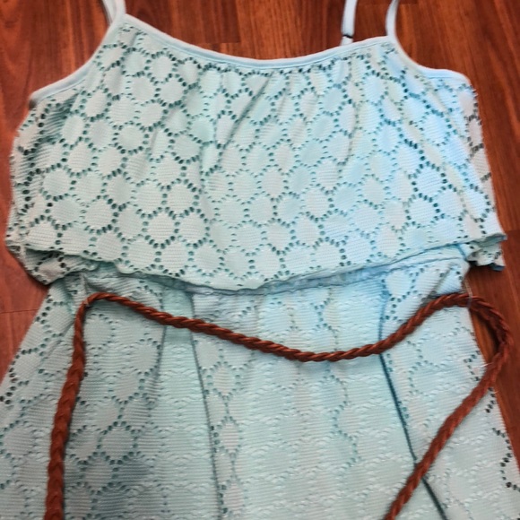 No Boundaries Summer Dress With Brown Belt - Picture 3 of 5